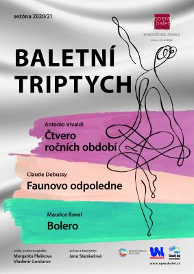 plakát - baletní triptych